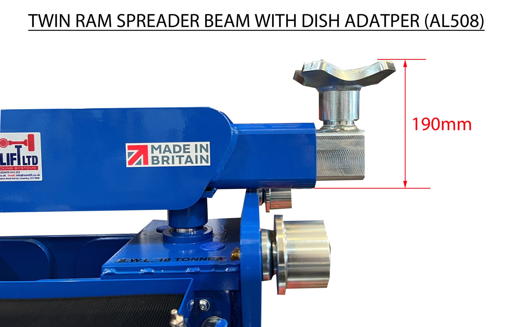 13T Telescopic Spreader Twin Ram pansy adapter